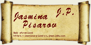 Jasmina Pisarov vizit kartica